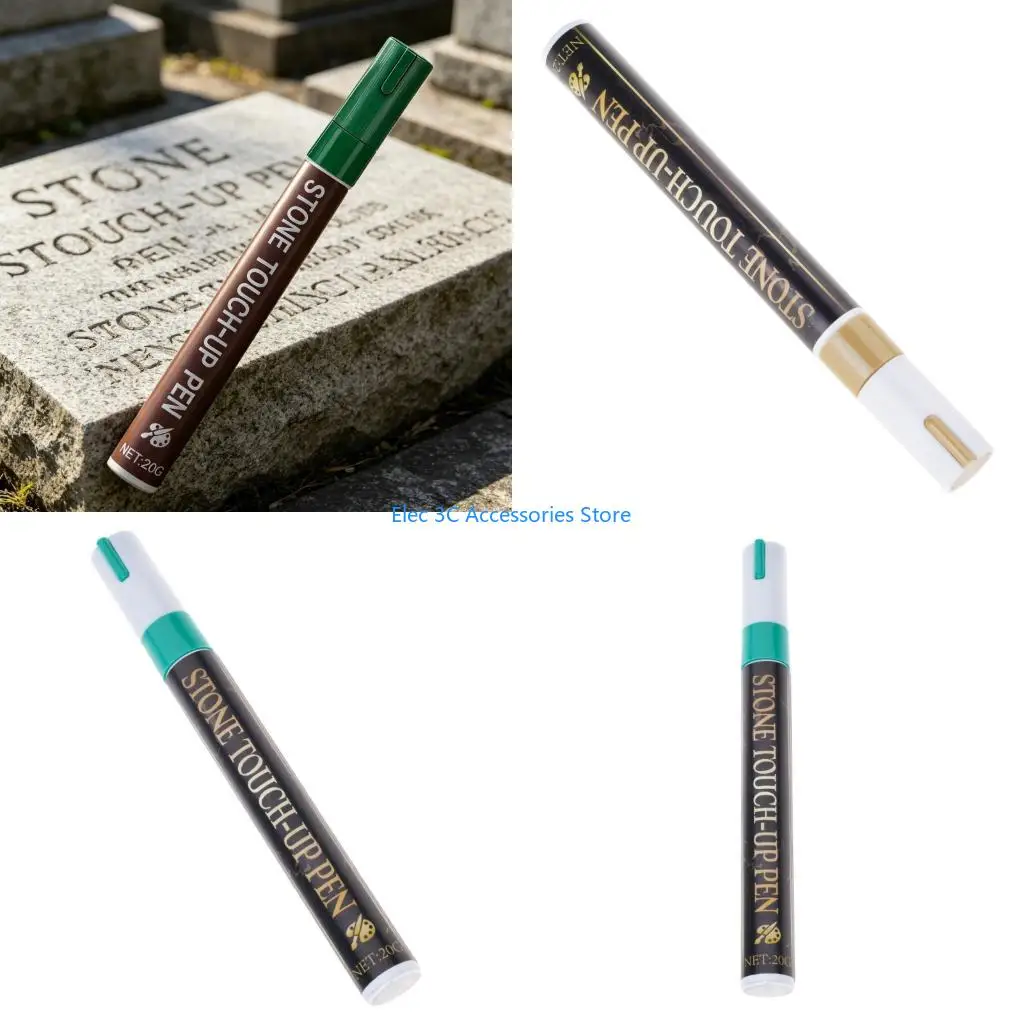 Y51A Weather Resistant Paint Marker Stone Paint Pen Fade Resistant For Gravestones
