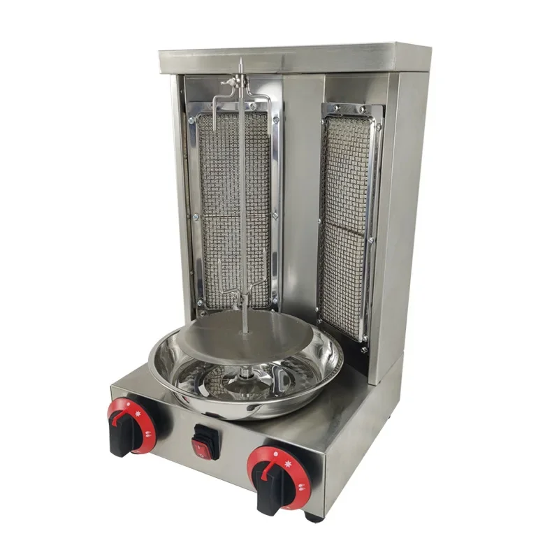 Middle Eastern Commercial Gas Automatic Rotary Grill - Chicken, Turkey, Small Brazilian Grill Machine