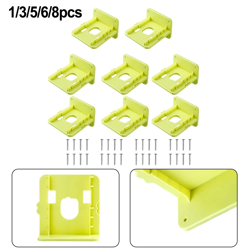 Wall Mounted 18V Battery Holder Compatible With P102 P103 P104, Space-Saving Storage Rack Organizer Power Tools Accessories