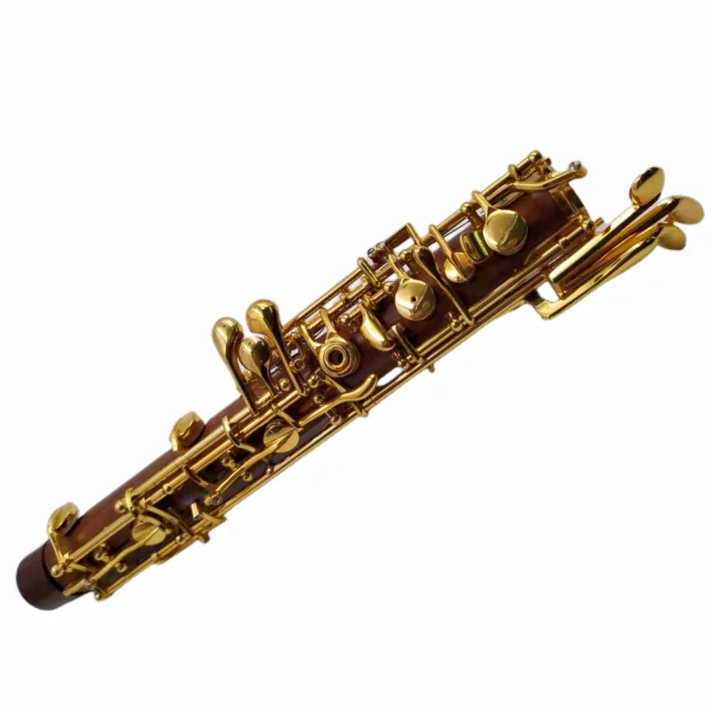 Professional Rosewood Oboe Gold Plated C Key,Semi/Fully automatic,Free case Bag Clear Accessories