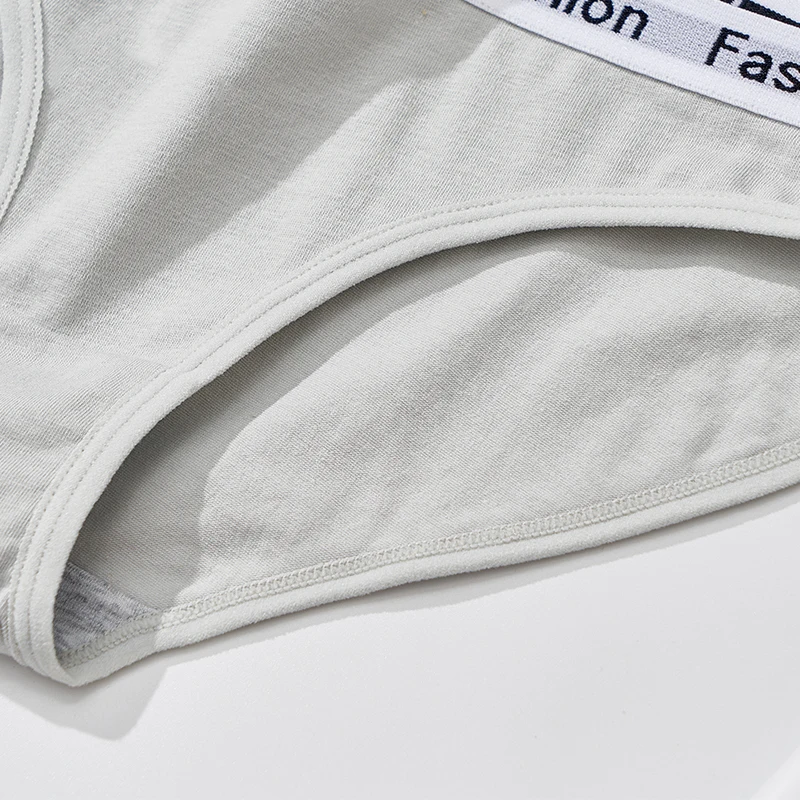 Panties for Woman 3 Pcs Cotton Sport Soft Briefs Sexy Fashion knickers Girls Underpants Set Solid Color Underwear