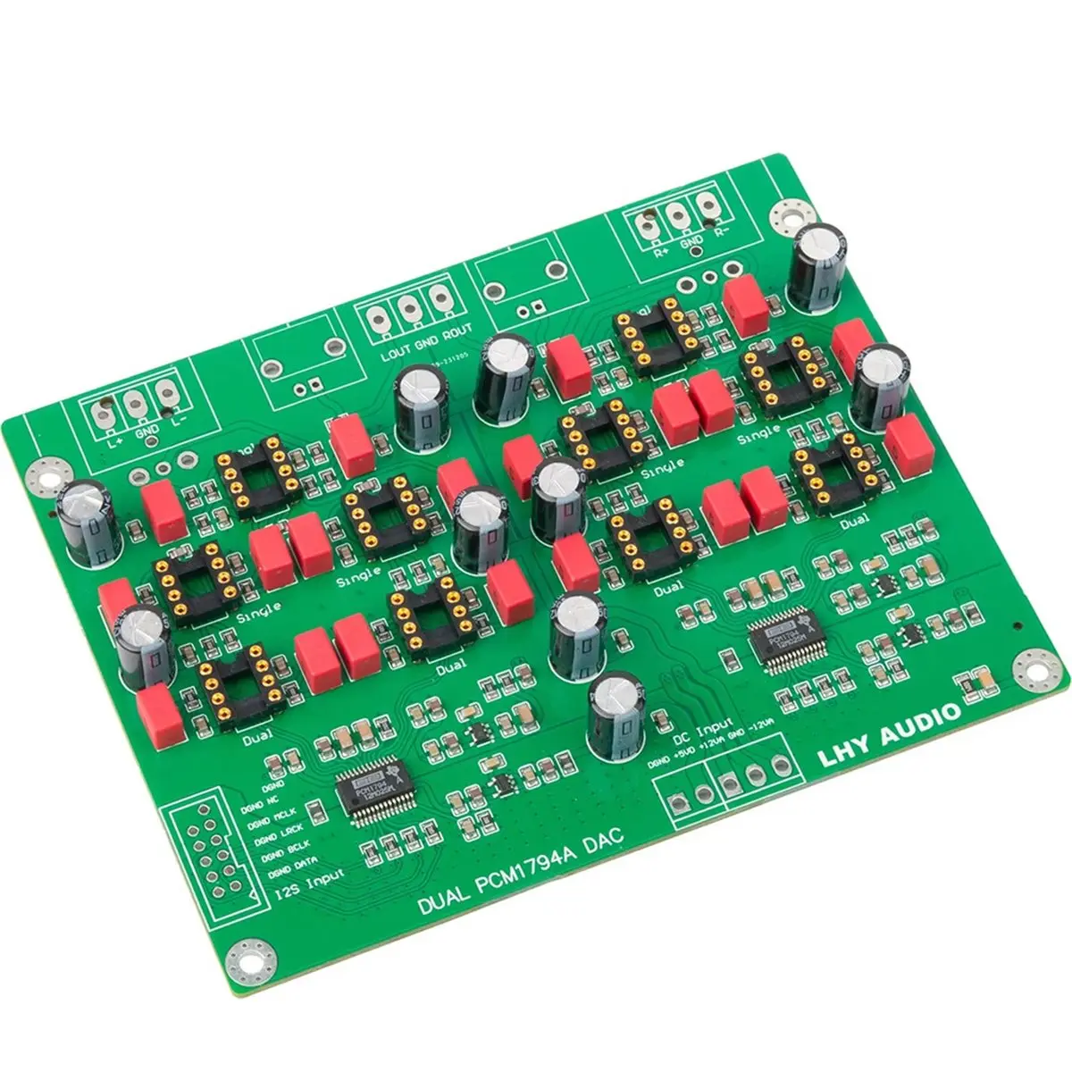 New Dual PCM1794A Balanced Decoder Board USB Coaxial Fever HiFiDIY Kit 24Bit 192K PCM1794 5532dd+5534dd