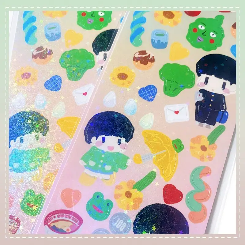 Anime Mob Psycho 100 Mobu Saiko Hyaku Fossetta Kageyama Shigeo Cosplay Cartoon Adesivo Ornamento Tag Paster Ambito Decalcomanie Regalo