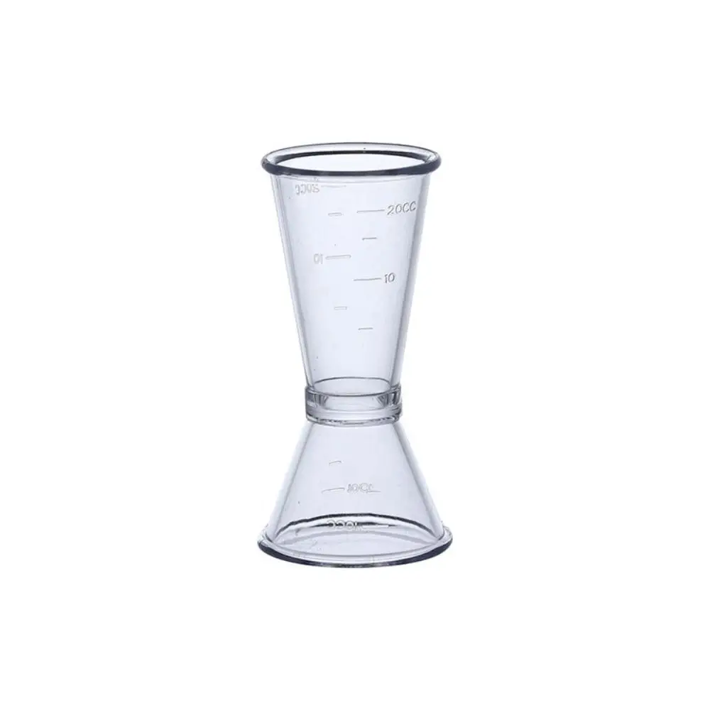 New PP Measure Cup 10/20cc Transparent Double Shot Kitchen Supplies Double headed Cocktail Shaker