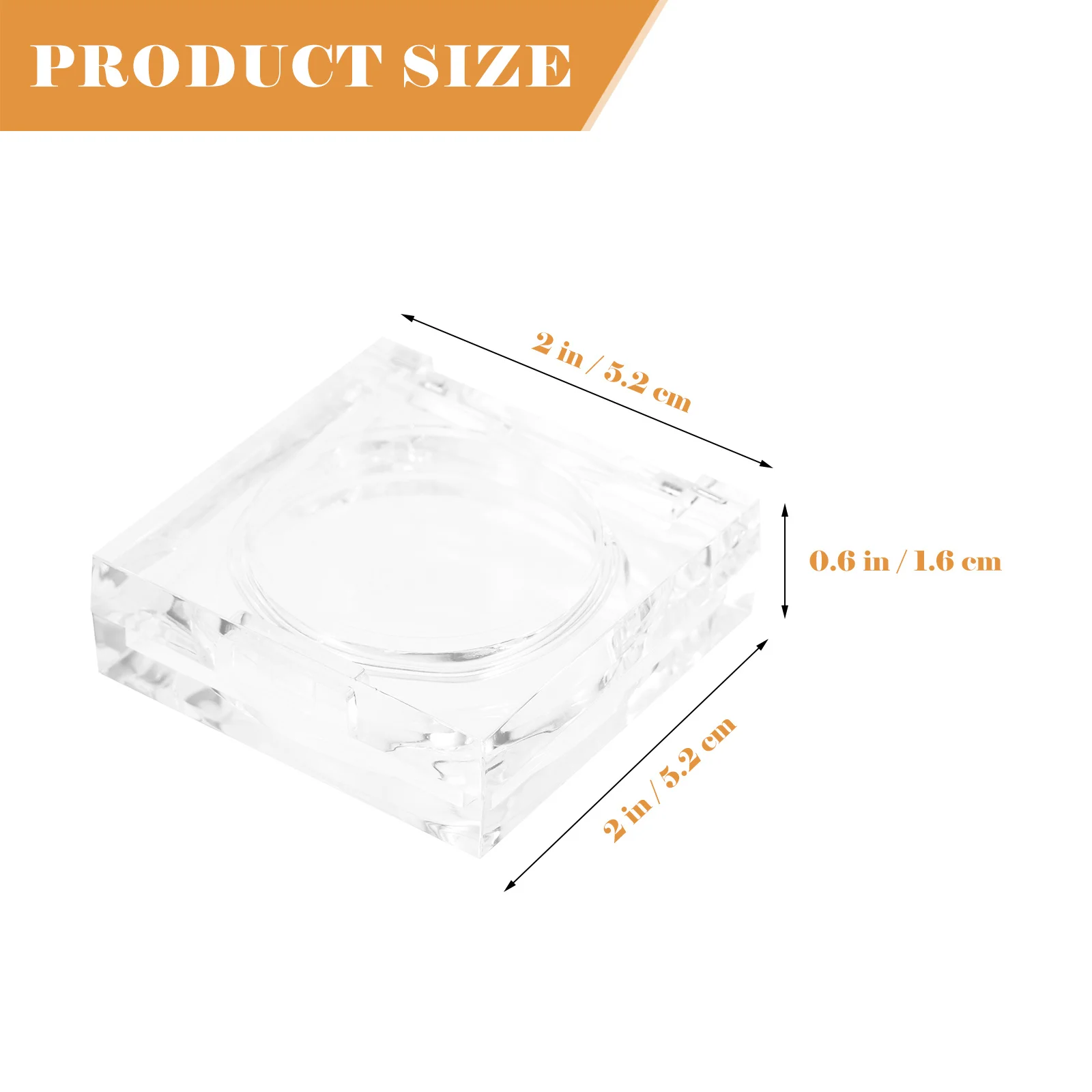 Scatole per fard vuote compatte piccole da 4 pezzi Contenitori per trucco multiuso Organizzatore da viaggio portatile durevole