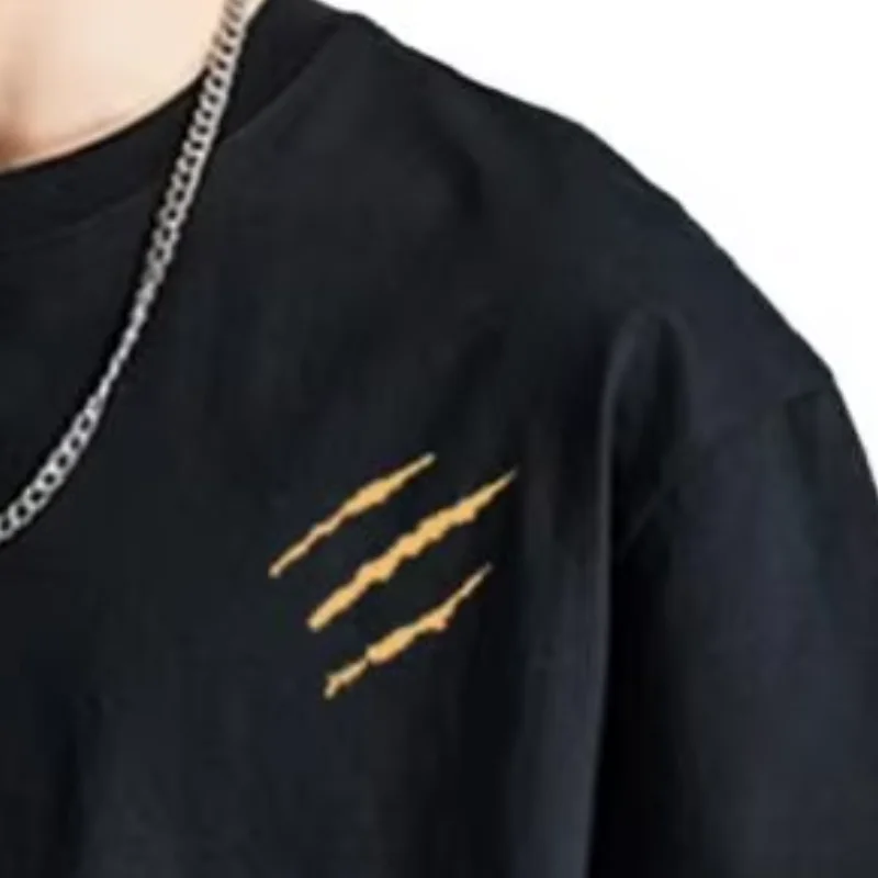 

Men Cotton Beach Wear T-shirt Solid Color Crew Neck Summer Tee Loose Fit Stylish Tee Shirt for Daily Wear Beach Street