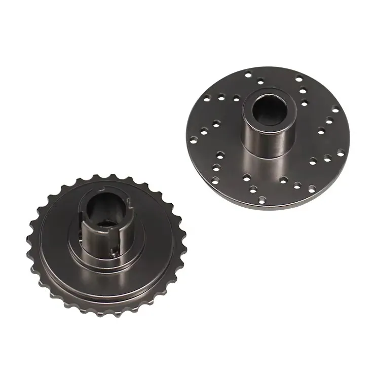 Hot Racing aluminum rear brake disk & main sprocket for KYOSHO 1/8 NSR500