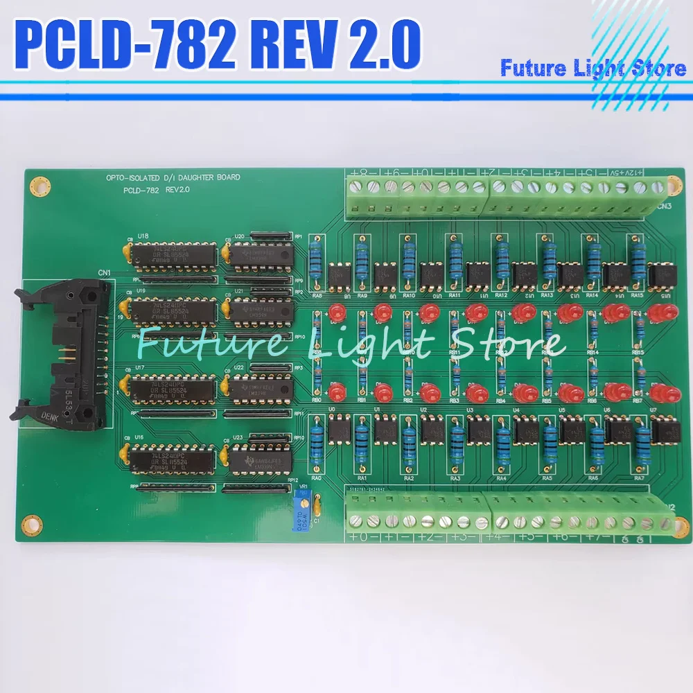 

PCLD-782 REV 2.0 2.0mm 16 Way Optocoupler Isolation Input Terminal Board PCLD-782 REV2.0 Optical Isolation DI Board