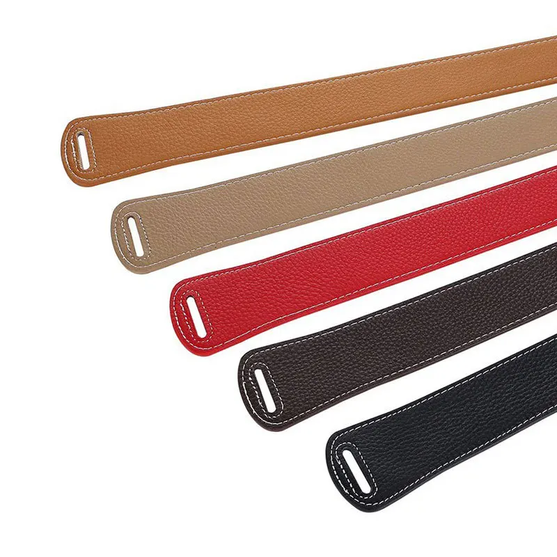 حزام معقود فاخر وبسيط للنساء، حزام خصر من الجلد الناعم الأصلي كهدية لفستانها #6