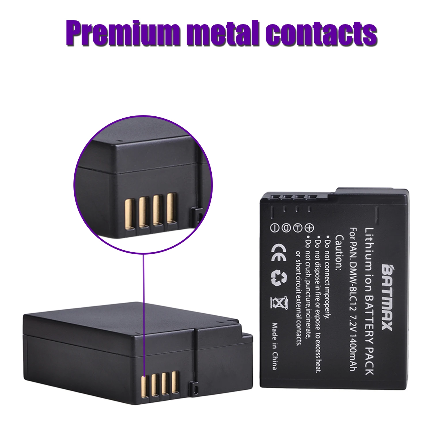 4X DMW-BLC12 BLC12 DMW-BLC12E DMW-BLC12PP Battery + LCD Dual Charger for Panasonic Lumix DMC-G85,FZ200,FZ1000,G5,G6,G7,GH2,GX8