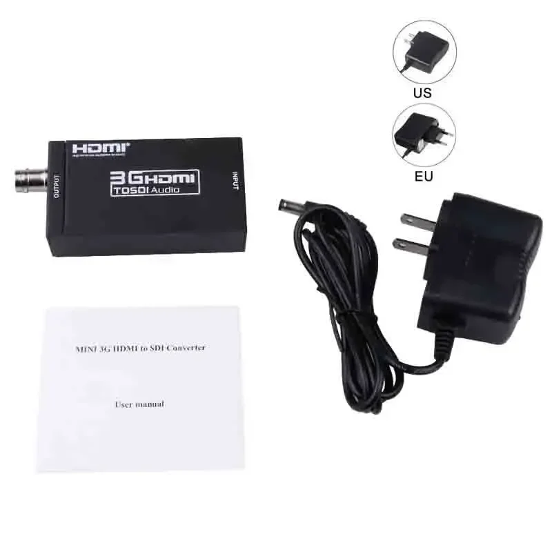 MINI BNC HD-SDI Support 720P 1080P 3G-SDI to HDMI-compatible Converter 3G SDI to HDMI with Coaxial Audio Output Scaler Adapter