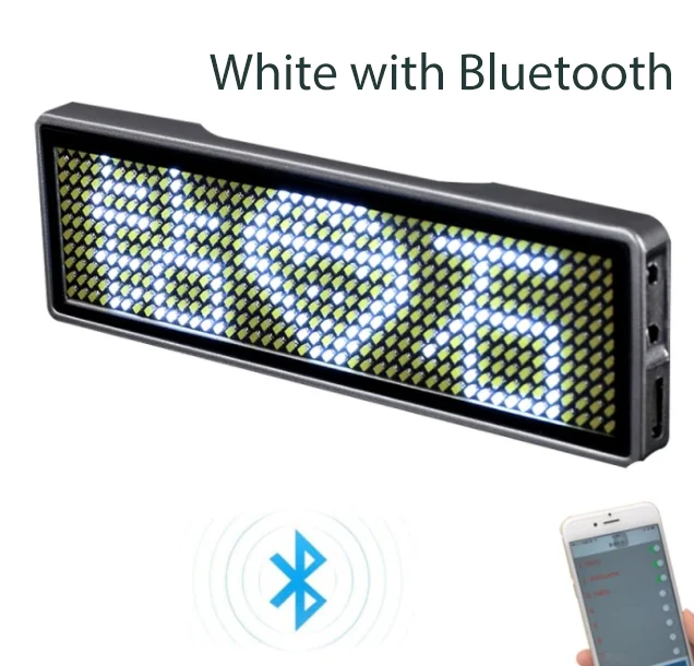 diymore Bluetooth LED Modul Namensschild DIY programmierbare Scrolling Message Board Mini LED Display HD DIY elektronische Kit 10