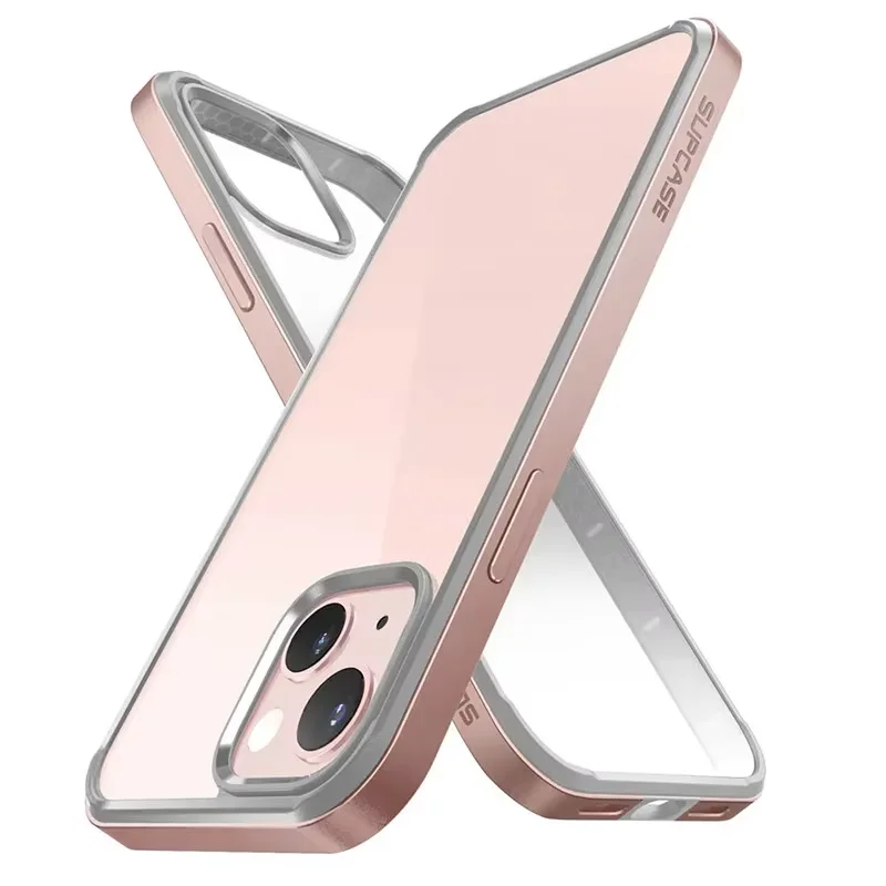 For iPhone 13 Case 6.1 inch (2021 Release) SUPCASE UB Edge Slim Frame Cover mit TPU-Innenstoßfänger & transparenter Rückseite