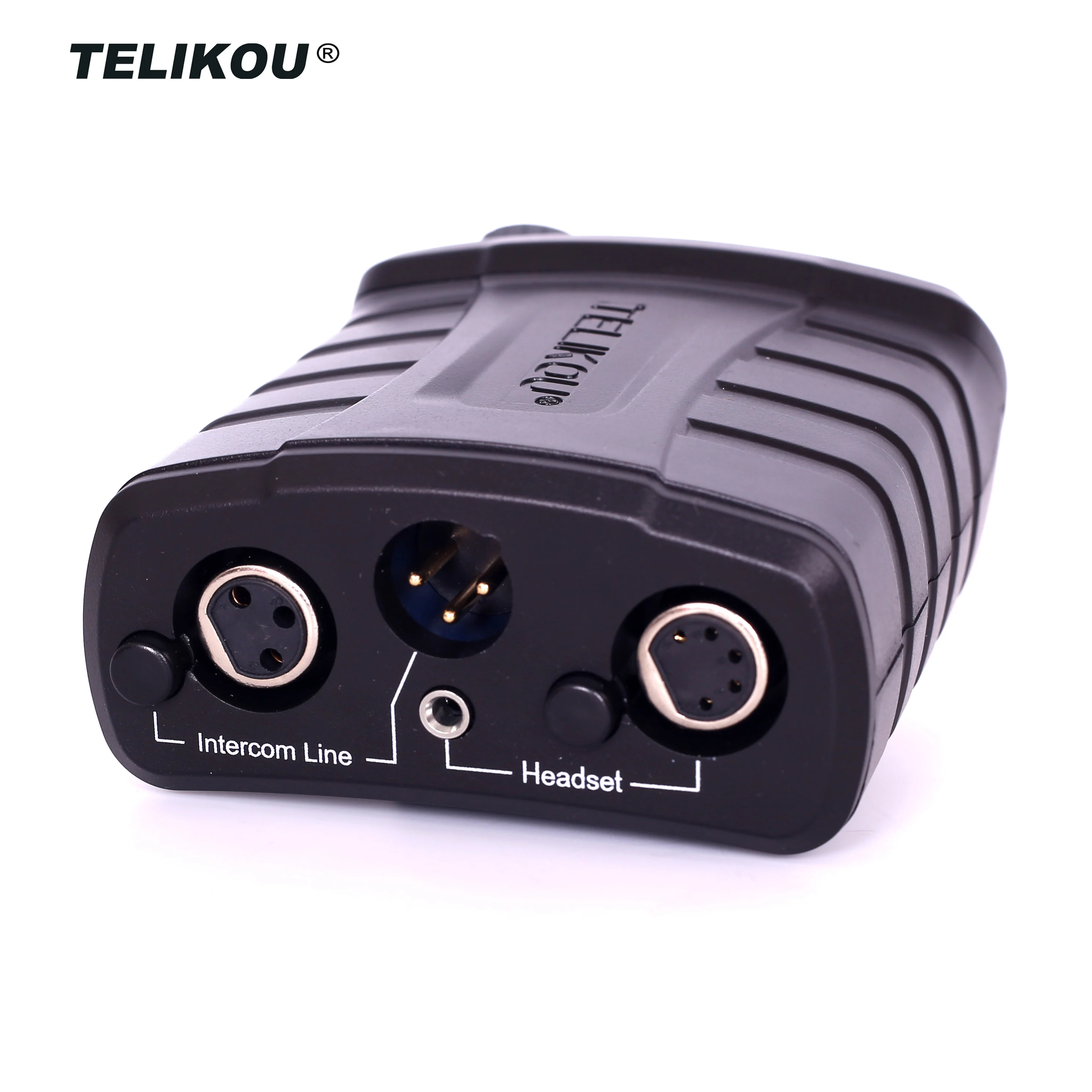 Telikou BK-201 | 2-draads Intercomsysteem BK-201 Dual Channel Bedrade Belt Pack Tv-Uitzendapparatuur Rts Compatibel