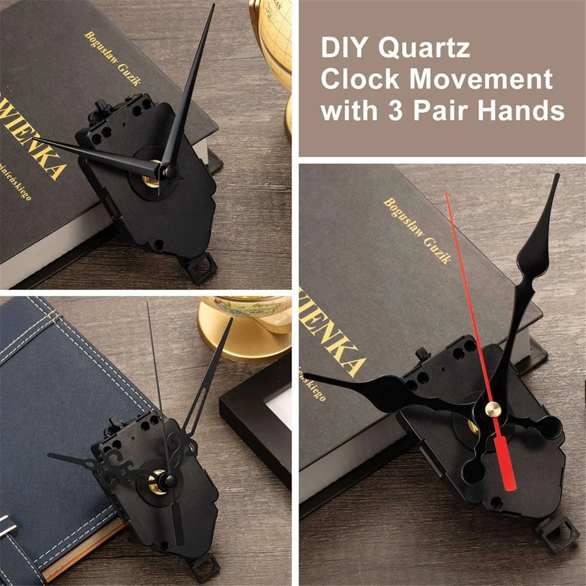 Melhor pêndulo de quartzo gatilho relógio movimento carrilhão westminster melodia mecanismo relógio kit com 3 pares de mãos