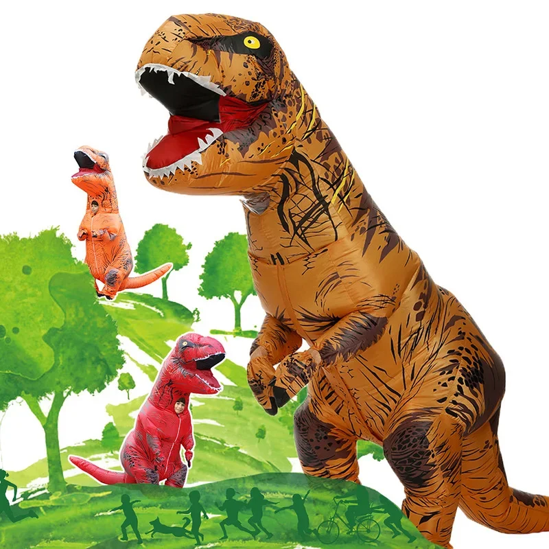 T-REX Fancy Mascot Mascot Animal Halloween Suit for Adult Kids Dino Cartoon Suit