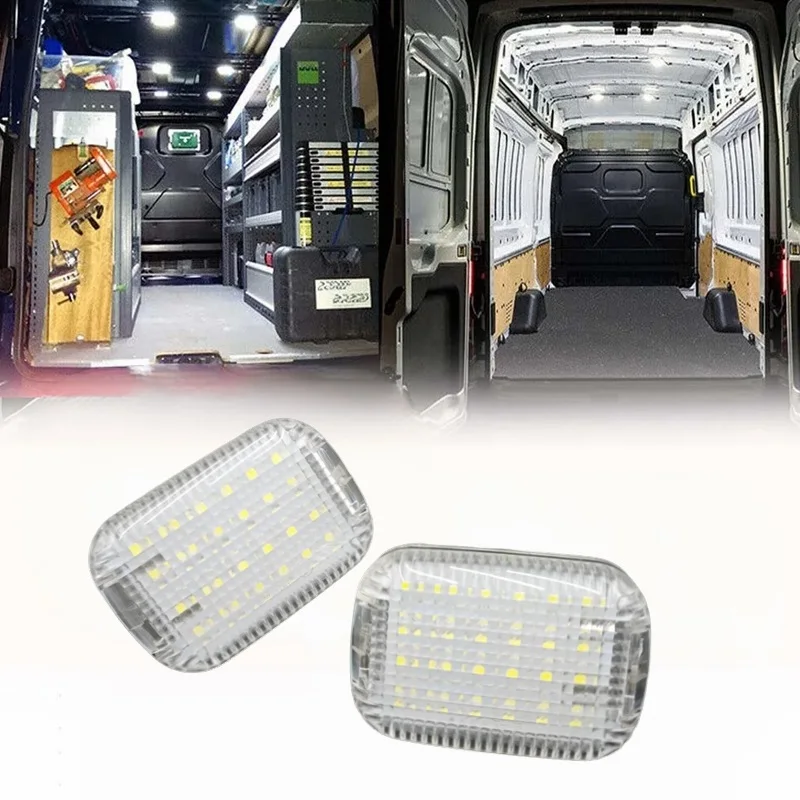 2 piezas para Ford e-transit 2022-2024 Transit Connect 2014-2023 para Ford Transit personalizado LED Interior carga luz de techo accesorios de coche