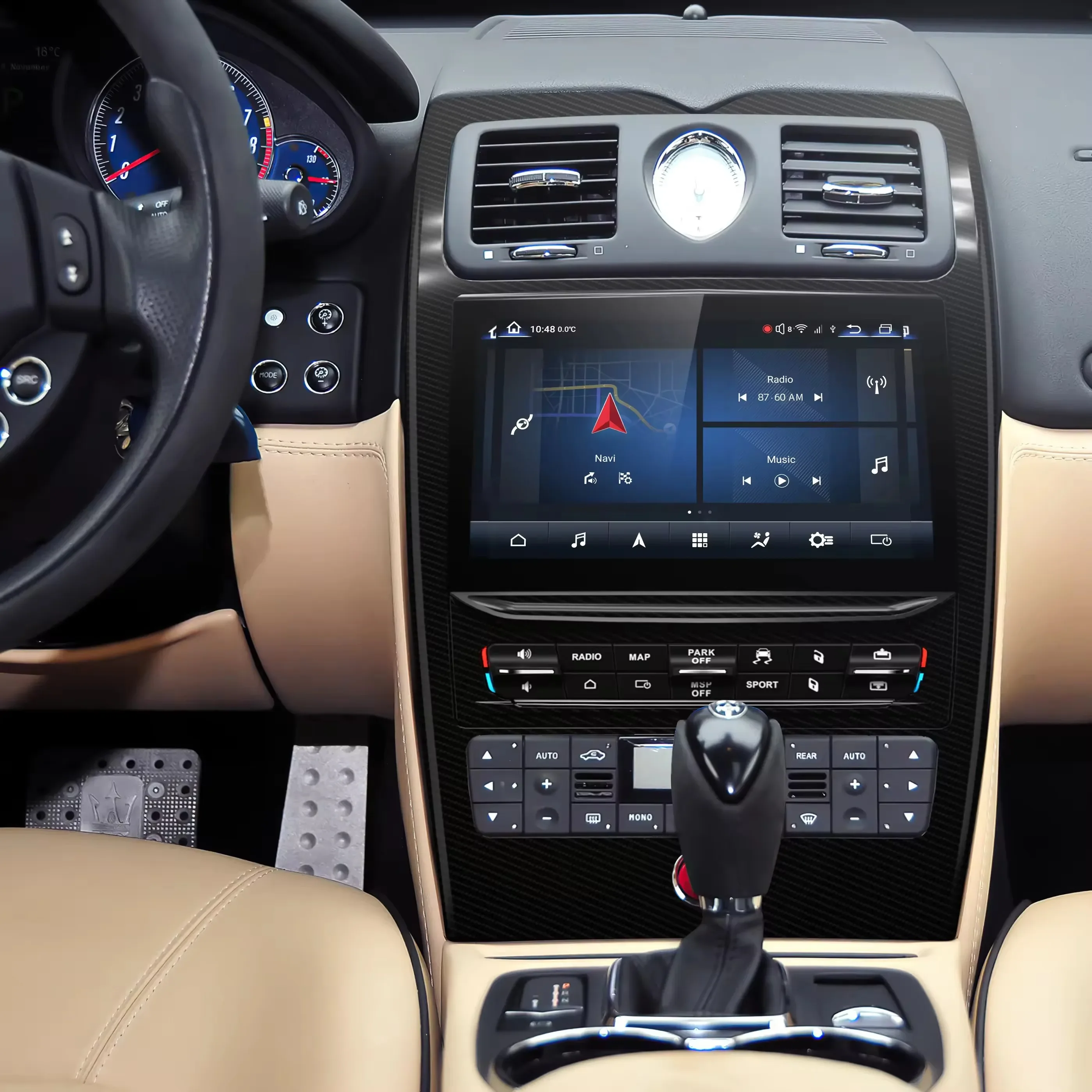 10.26'' Multifunctional Android Car Radio Stereo GPS Car Player for Quattroporte 2004-2012 2013-2016 2017-2020