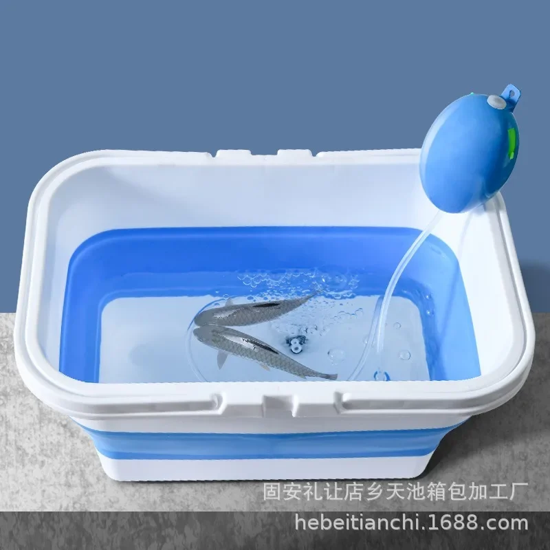 

Bestseller 13L/15L Folding Fishing Tank, Hard Bottom Fishing Gear Bucket, Outdoor Bucket, Silicone Plastic Folding Bucket Pp + T