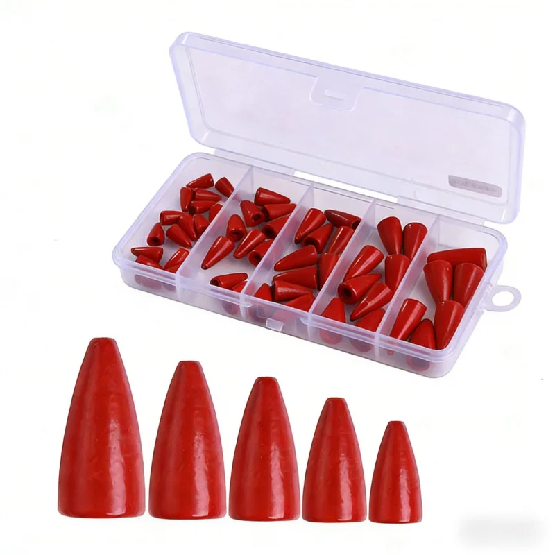 

Набор рыболовных грузил-приманок, 50 шт. в коробке, 3.5г, 5г, 7г, 10г, 15г, полые грузила с отверстием для лески, специальный набор для дальнего заброса