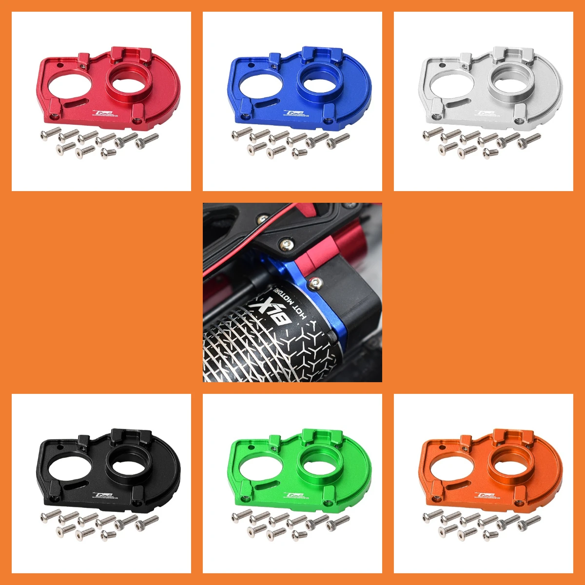 

GPM Alu Motor Mount Plate & Heat Sink Fins For LOSI Lasernut Tenacity Ultra 4 DB