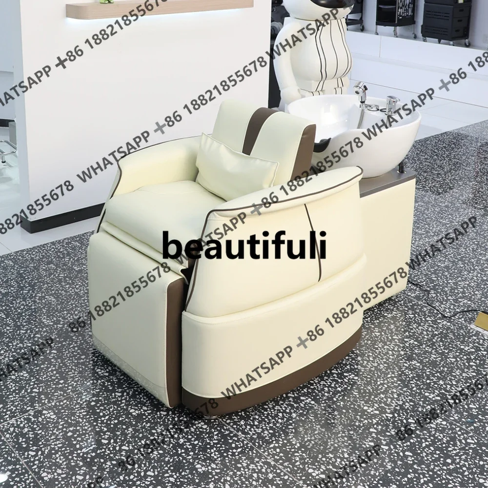 

Высококачественная кровать для шампуня Парикмахерская Парикмахерская Керамическая раковина Полуотверждающая кровать для шампуня