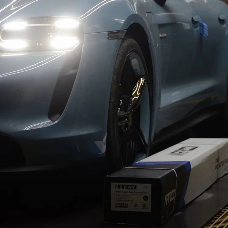 ฟิล์มกันรอยรถยนต์แบบด้าน 7.3 มิล ไม่เหลือง ซ่อมแซมตัวเองได้ ฟิล์ม TPU แบบด้าน xpel PPF ฟิล์มกันรอยรถยนต์