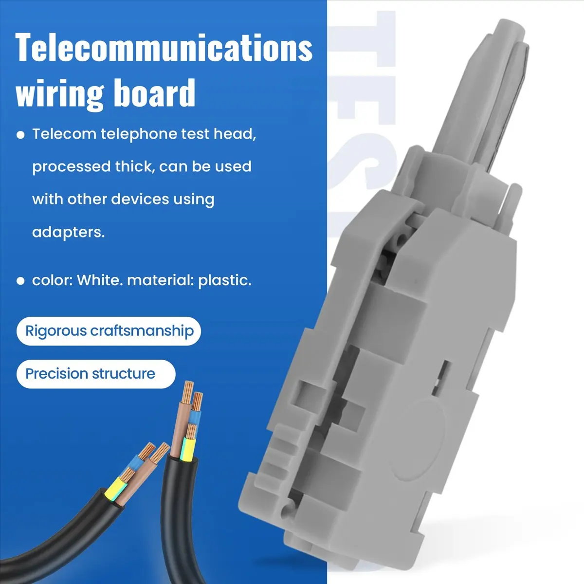 【Ship Within-10Pcs 110 Test Head Rj11 Voice Connector Mdf Check Phone Voice For Krone Module Telecom Patch Panel