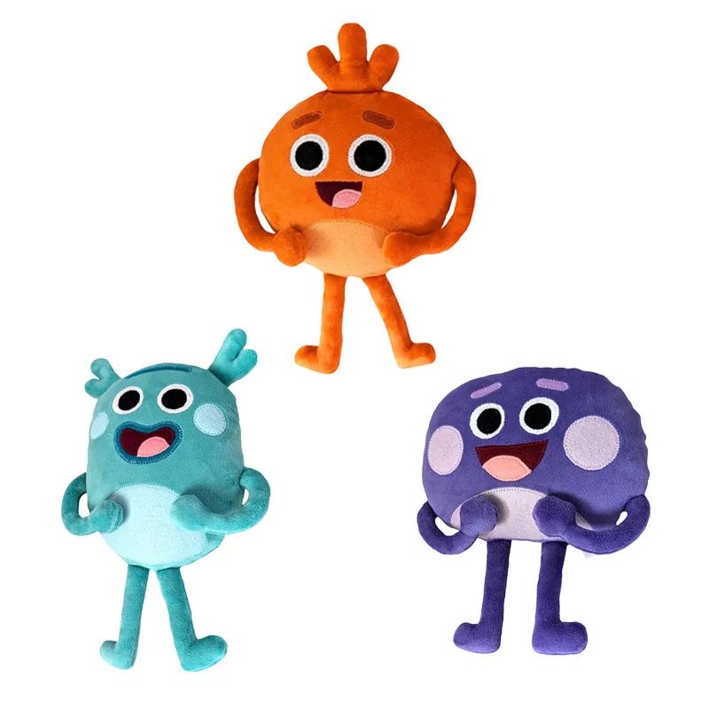 Funny Grumble Bumble Nums Plush Toy Cute Orange Radish Purple Potatoes Blue Salamander Stuffed Doll Toy For Kid Birthday Gifts