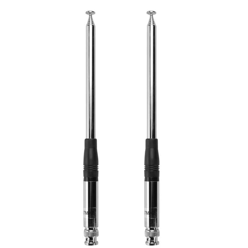 Suitable 2 Pcs 27Mhz Antenna 9-Inch To 51-Inch Telescopic/Rod HT Antennas For CB Handheld/Portable Radio With BNC Connector