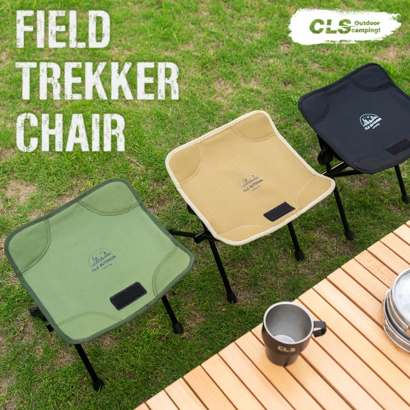 

CLS New Outdoor Portable Folding Stool Aluminum Alloy Minin Storage Chair Camping Fishing Chair Picnic Lightweight Furniture New