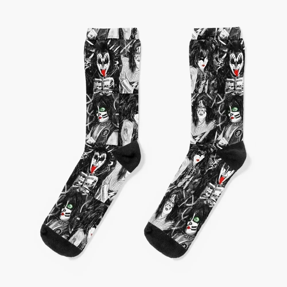 

KISS - Ink Original (Colour Splash) Socks Rugby Christmas kids set Boy Socks Women's