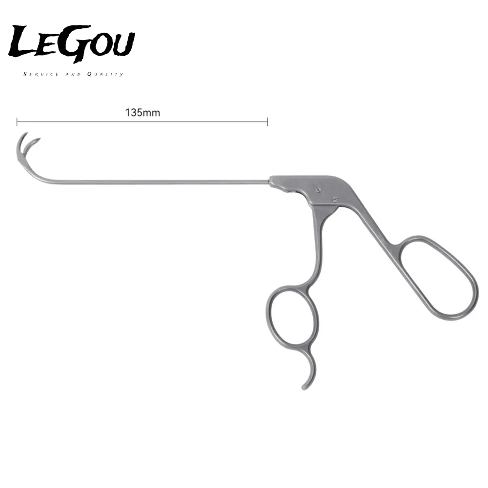 LeGou Professional High Quality ENT Surgical Instruments Manual Power Endoscopy Nasal Tissue Forceps Made of Durable Steel