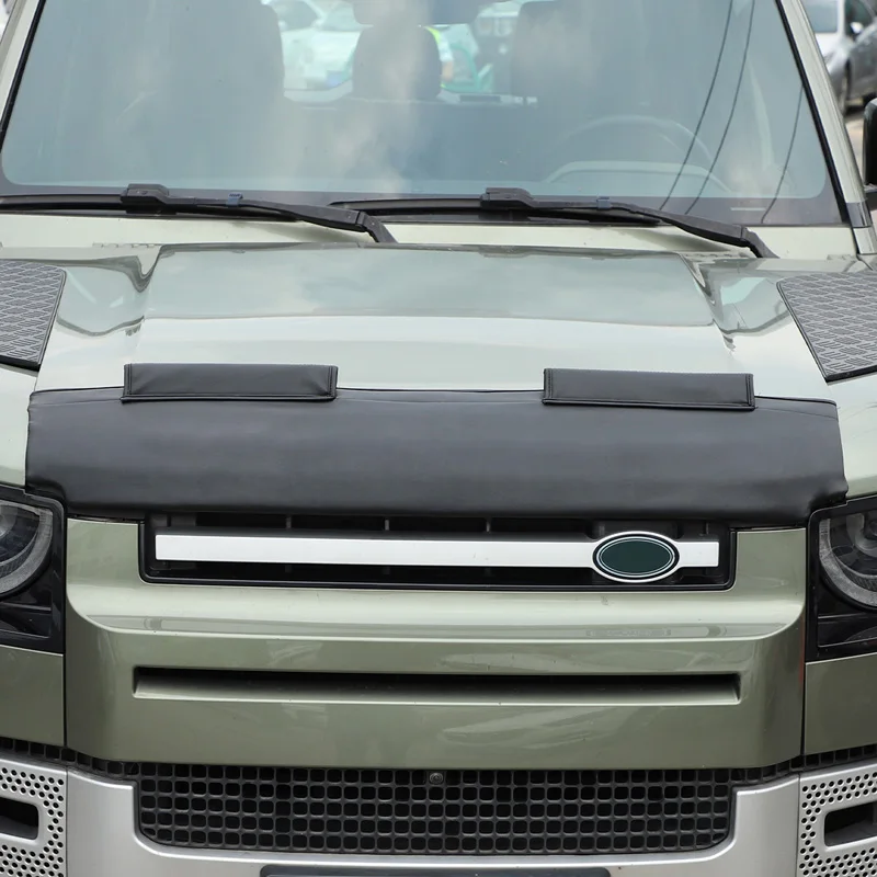 For Land Rover Defender 110 130 2020-23 Car Hood Cover Stone Deflector Hood Protection Shield Sand Block Exterior Accessories