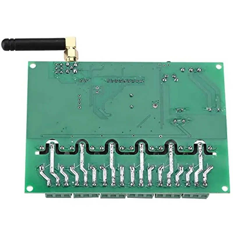B14C 6 Channel RF Relay Module Board 110-240V Momentary Selflocking Interlock Remote Control Switch 3 Commands 30Ma X 6
