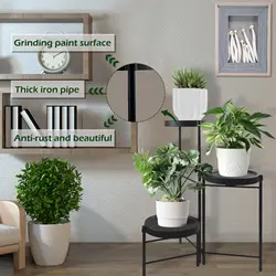 3/4/5 Tier Plant Stand Flower Shelf Planter Rack Indoor For Flowers Metal Storage Shelf Display Stand Multiple Flower Pot