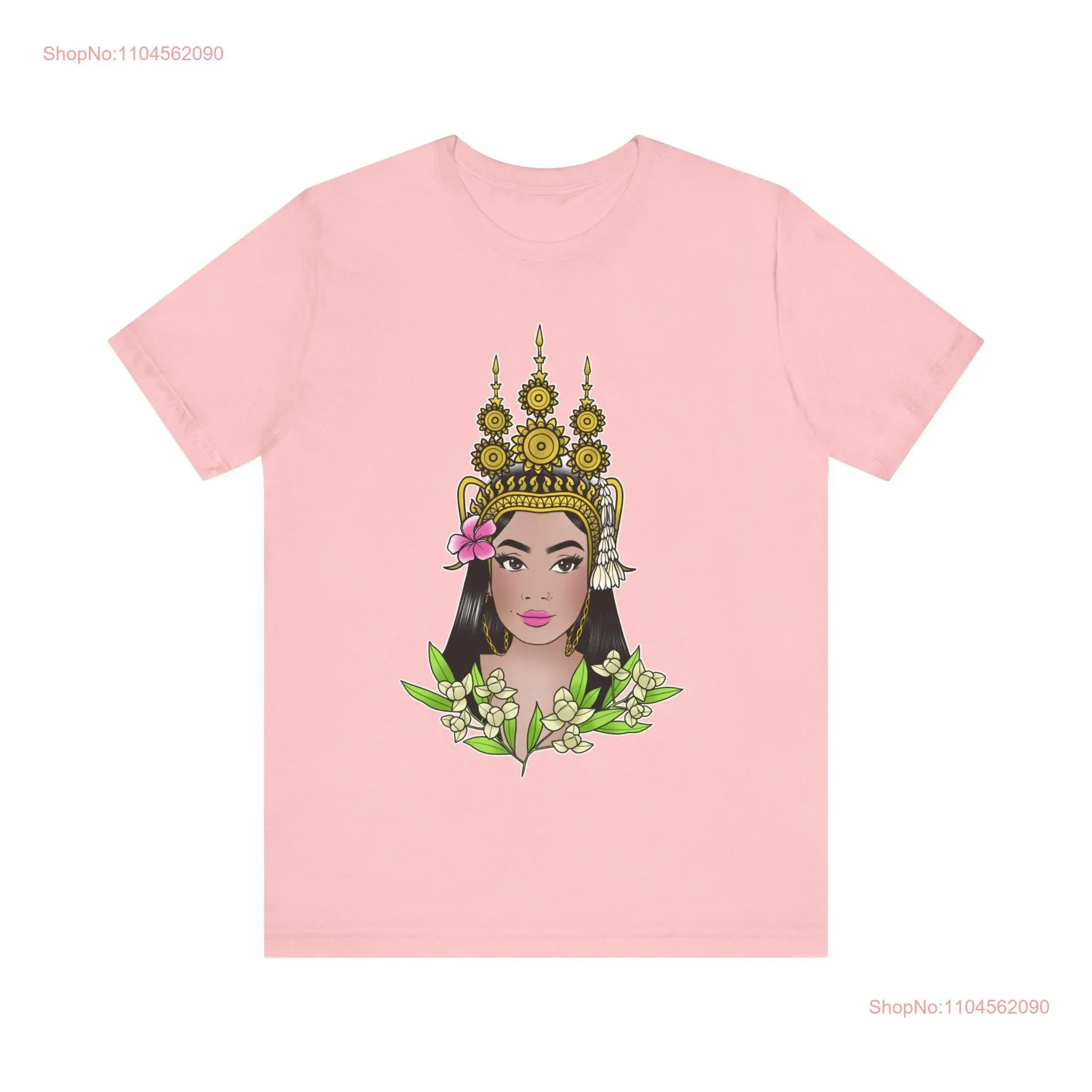 Lala Kan T Shirt Cambodian Apsara Clothing Angkor WaT Cloth Lover long or short sleeves