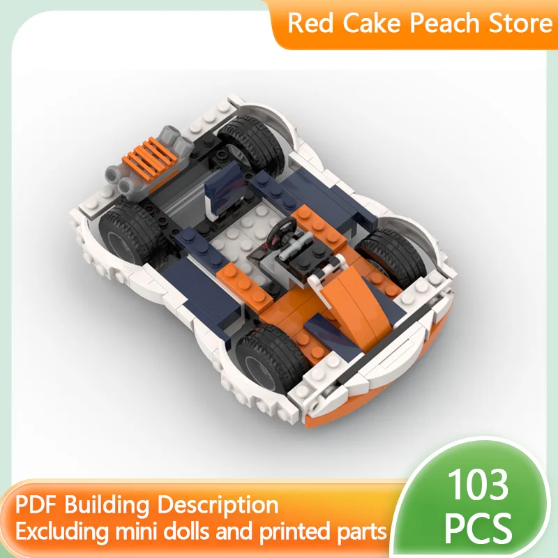 

Модель скоростного гоночного автомобиля MOC, строительные кирпичи, высокопроизводительные гоночные модульные технологии, детские праздничные подарки, сборка игрушек, костюм