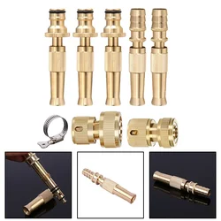 1-Set Spray Nozzle High Pressure Multi-use Lawns Garden Hose Nozzle Sprayer Copper Part for Garden Irrigation Car Washing