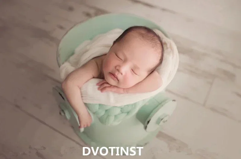 Newborn Photography Props Iron Creative Posing Bucket Bathtub for Baby Photo Shooting Accessories Infant Studio Props