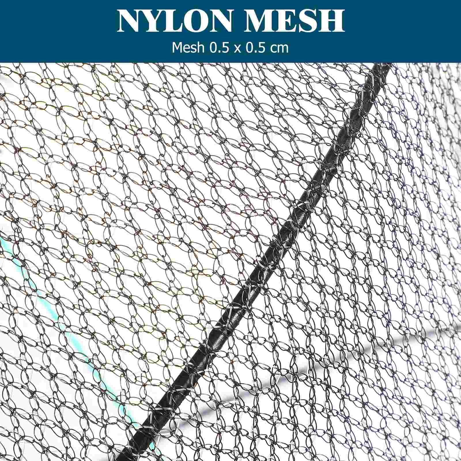 1PC Foldable Bait Cast Mesh Trap Net Portable Fishing Landing Net Shrimp Cage for Fish Lobster Prawn Crayfish Crab (Ultra Dense