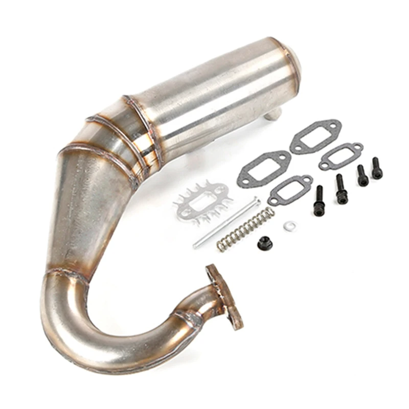 R2 Exhaust Pipe Built-In Silencer Low Sound Kit For 1/5 Losi 5Ive T Rofun Rovan Lt Kingmotorx2 RC Car Accessories