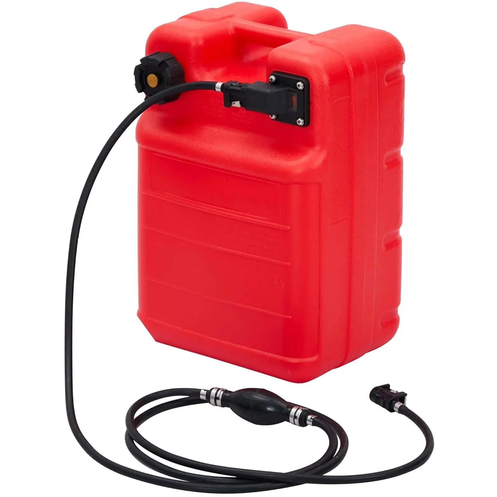 

6 Gallon Marine Tank Outboard Marine Boat Transfer Tank with 9.8 ft Hose, Gauge, I-Shaped Handle, Easy to Carry for Outboard Engine Boats,Fishing Boat, Deck Boat,Yacht