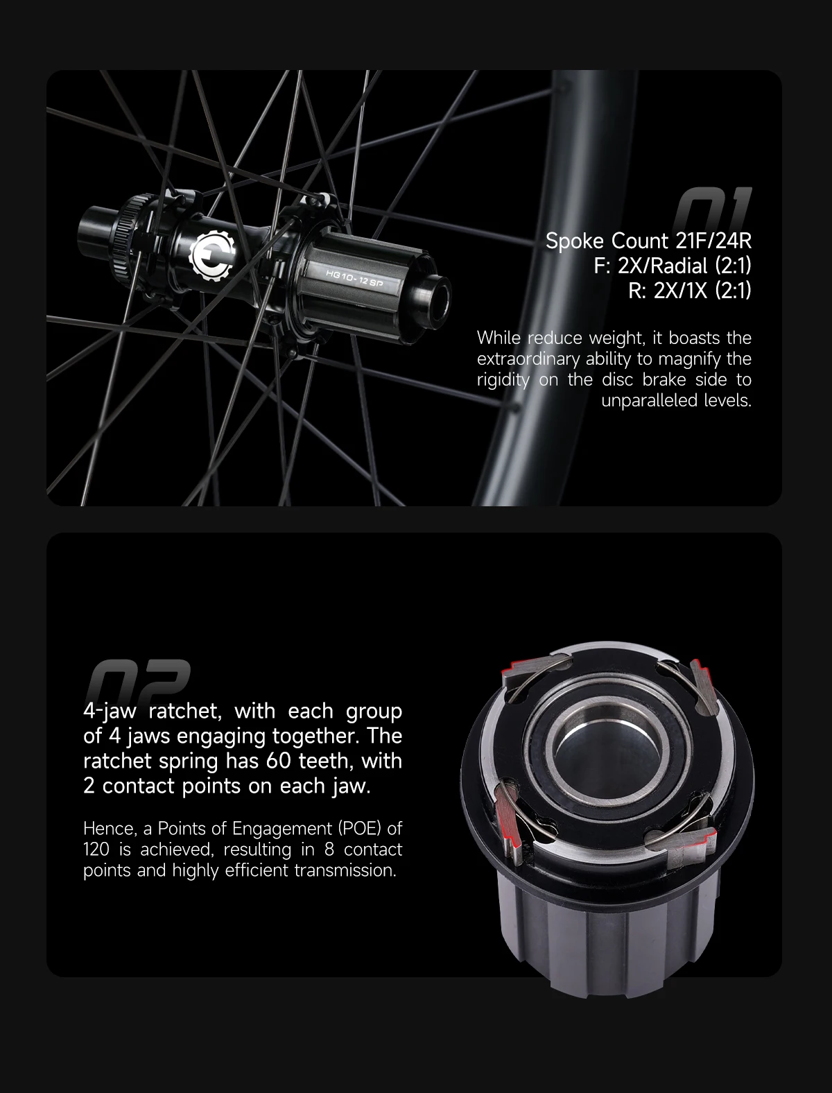 ELITEWHEELS Carbon Wheels ENT 2.0 Disc Brake 700c Carbon Rim Center Lock Road Bike Wheelset UCI Quality Road Racing Wheelset