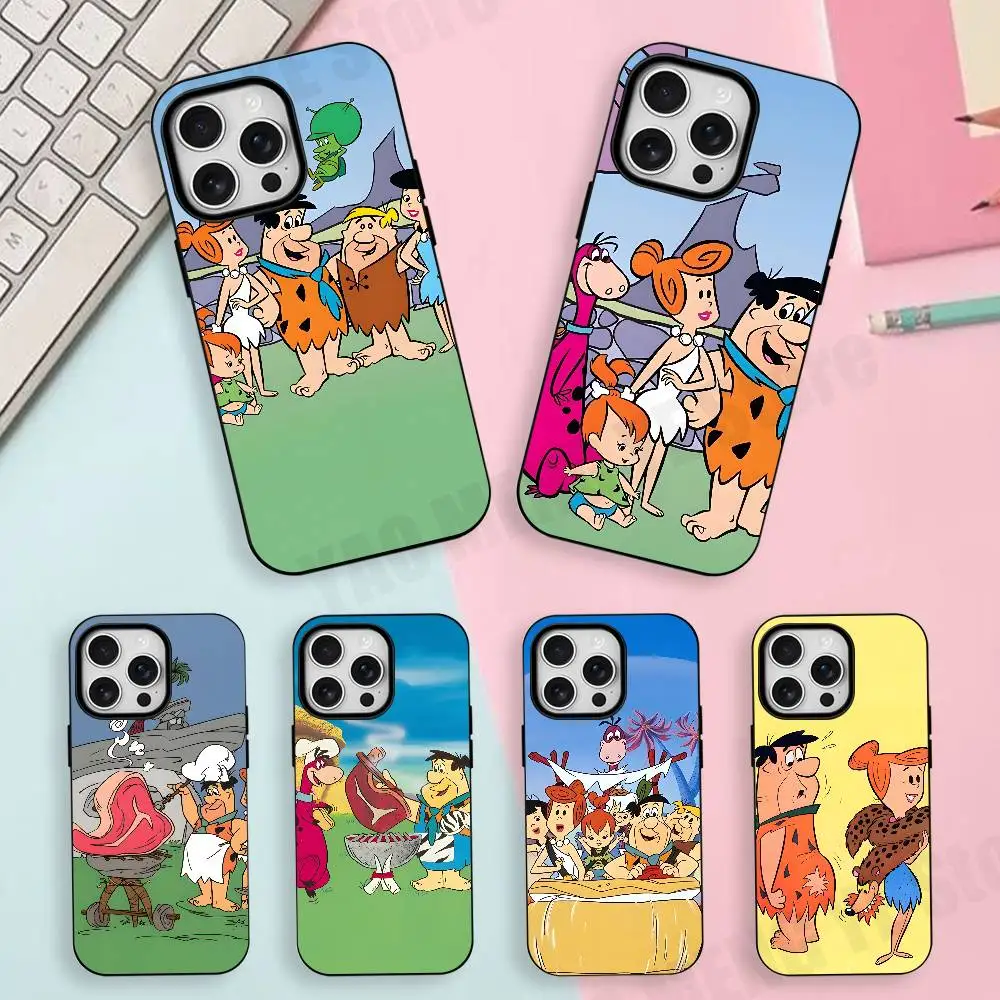 

The F-Flintstoness Slim Matte Magnetic For Case For Iphone 17,16,15,14,13,12,11 Pro Max Mini Plus New Frosted Soft Shell