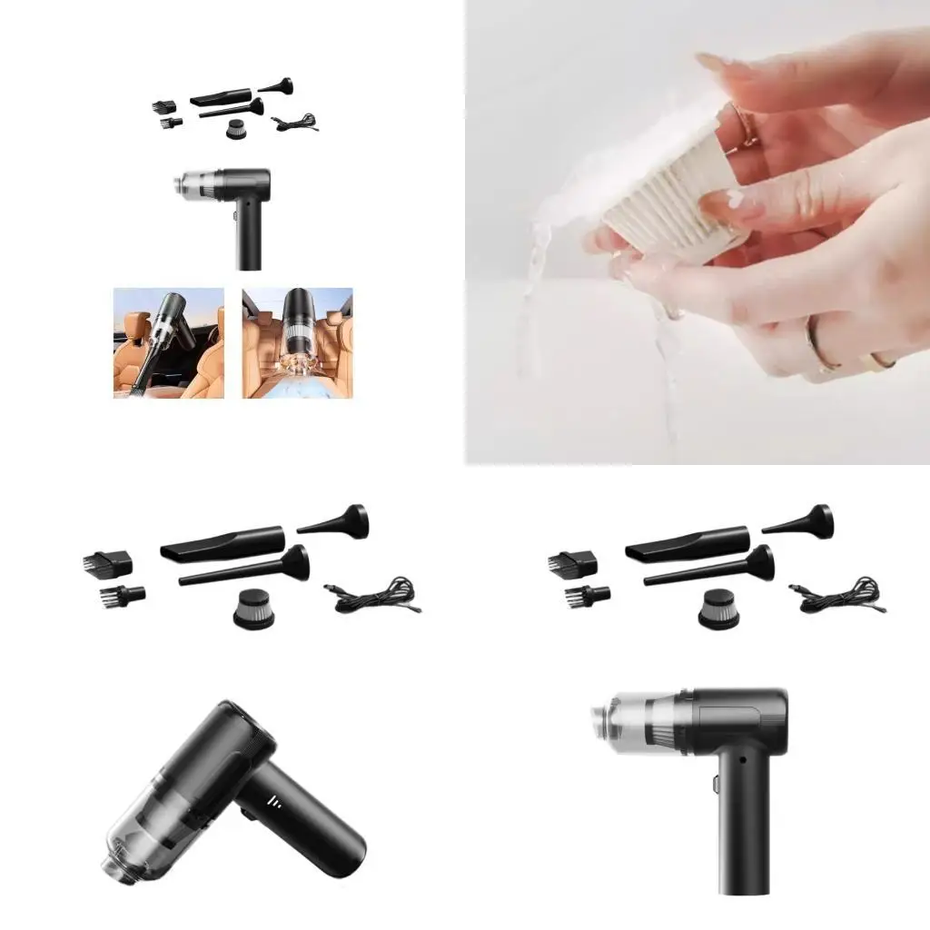 Handheld Cordless Car Vacuum 15000PA Mini Cleaner,100W Super Suction Power Vacuum Portable and Rechargeable Cleaner