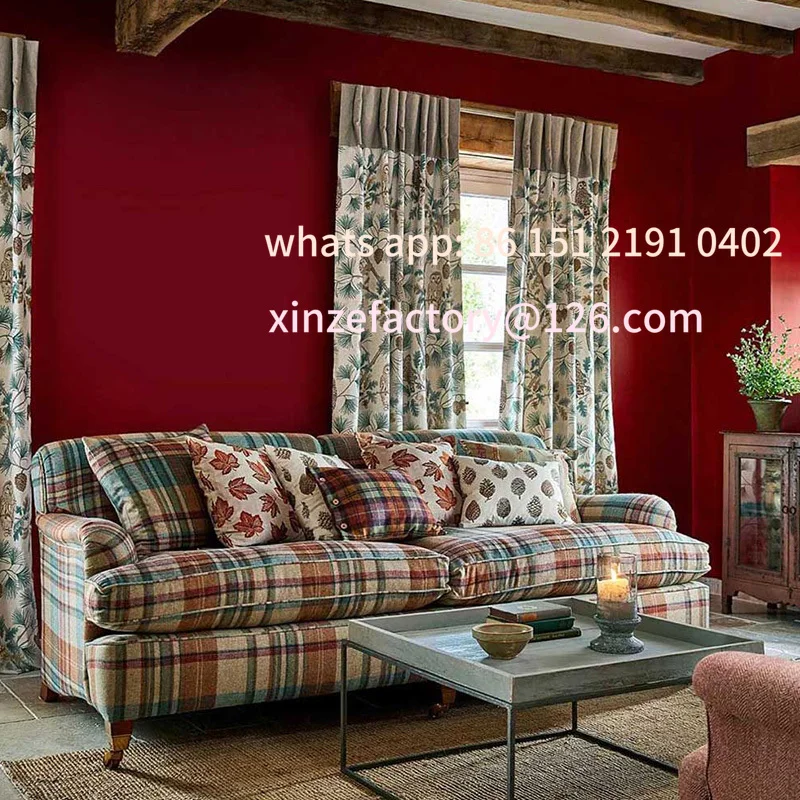 أرائك غرفة قابلة للتخصيص بثلاثة مقاعد أريكة كرسي كسول اسكندنافية حديثة منتفخة لهجة لينة Divani Per Soggiorno Furn #2