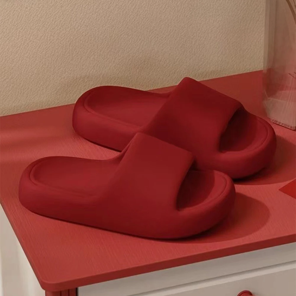 

Women Sandals Flip Flops Men Slippers Solid Color Simple Non-slip EVA Soft Sole Comfortable Shower Slippers Outdoor Couple Shoes