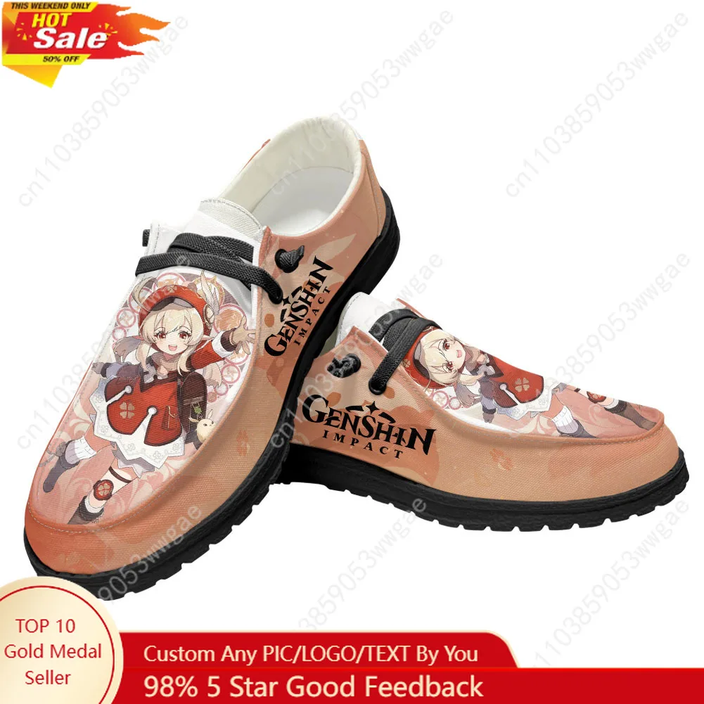 

Genshin Klee Casual Shoes Mens Womens Breathable Flat Footwear Casual Indoor Outdoor Lightweight Shoe Customized Couple Shoes