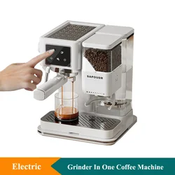 220V Multifunctional Coffee Grinder Coffee Maker Machine Electric Milk Foaming Machine Grinder In One Coffee Machine